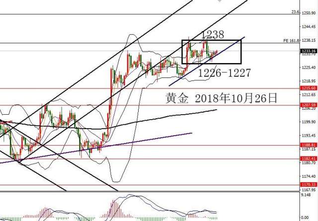 何小冰黄金防守ma10多原油修正待破位1026