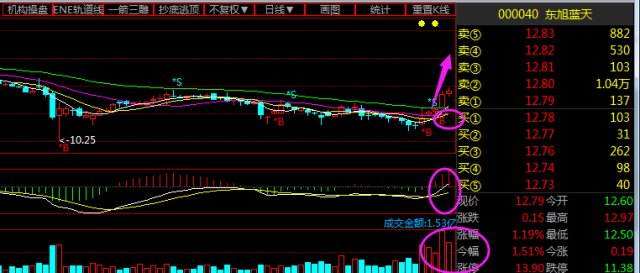 东旭蓝天-业绩同比增长2909%,各大主力持续进